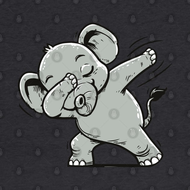 Dabbing Elephant by Delicious Art